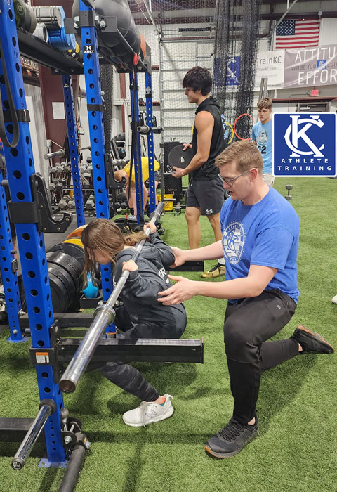 Kansas City Athlete Training Sports Performance Staff offers Personal and Small Group training available for Speed and Agility Training which includes burst and explosion training, Weightlifting Technique, Functional Strength Training for all sports and KC Athlete Football Academy Position Specific Training at the WeTrainKC Indoor Facility in Kansas City Missouri